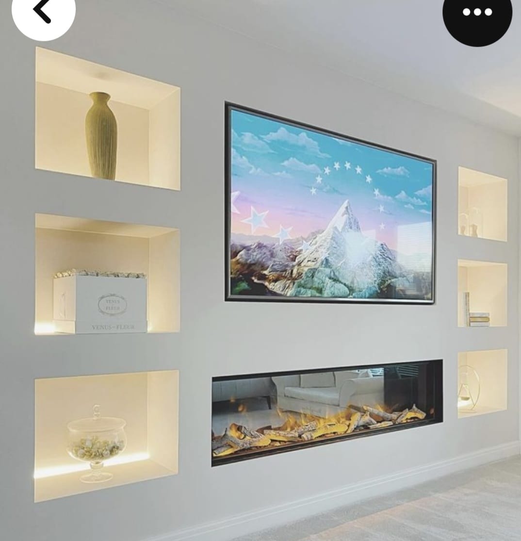 Mur média intégré